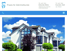 Tablet Screenshot of praxis-metz.de